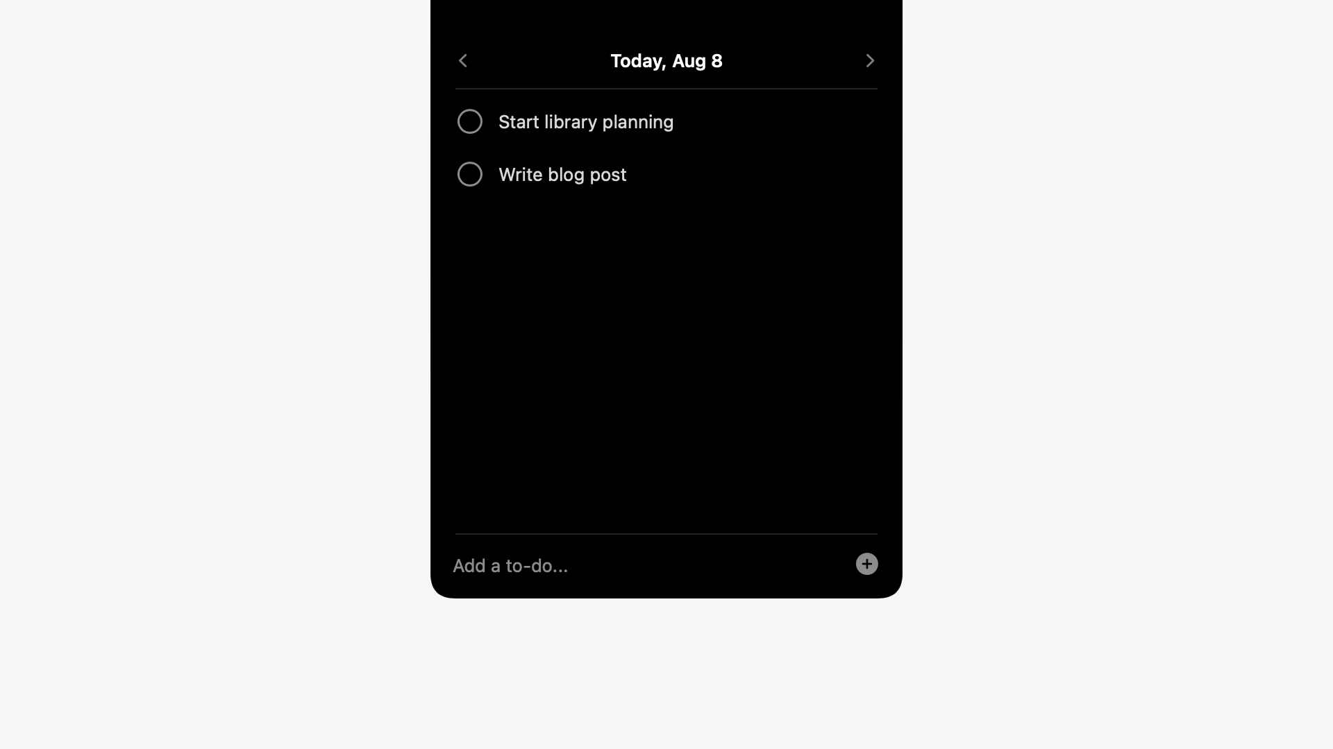 Notch To-Do App screenshot